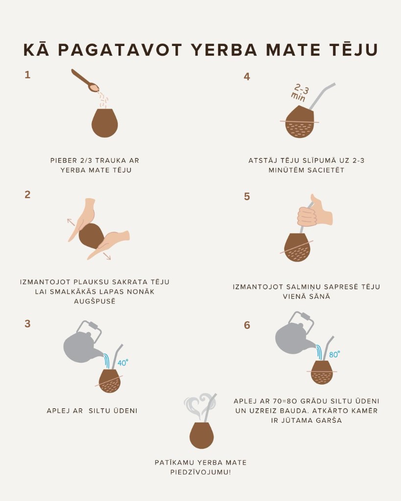Kā pagatavot yerba mate tēju